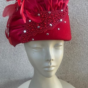 Mr. Hi\'s Church Hat Embellished 100% Wool‎ Mr Hi main image 3