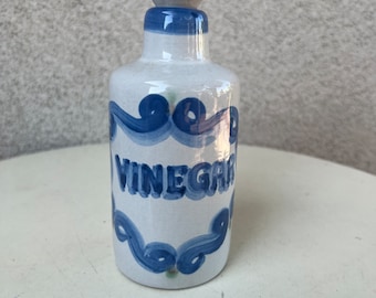 Vintage M. A. Hadley pottery vinegar bottle with top size 6.5” x 2.5”
