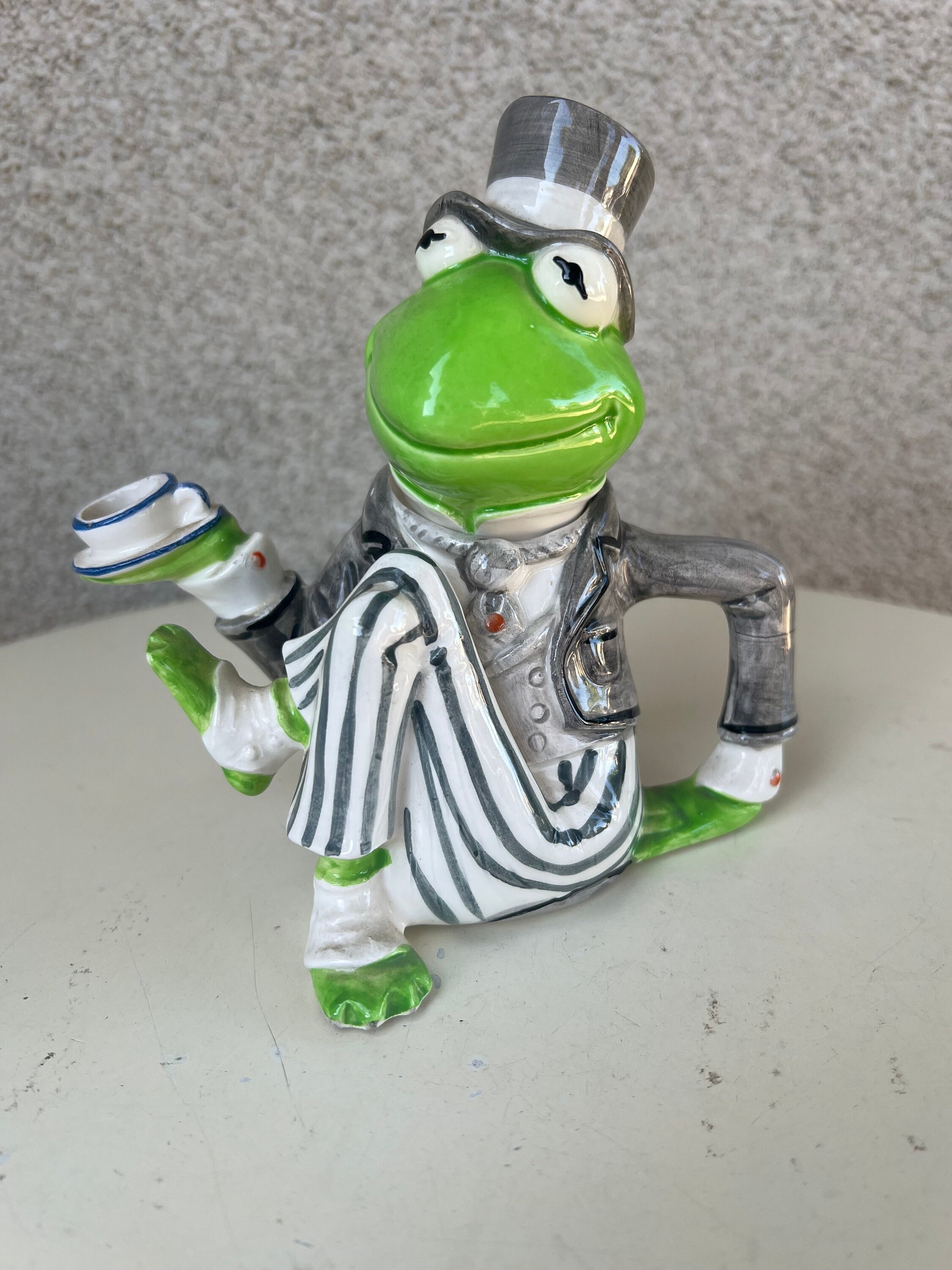 Kermit the Frog カーミット 70年代　ヴィンテージ Vintage 70s Creamer Pitcher Kermit the Frog Ceramic Tastesetters