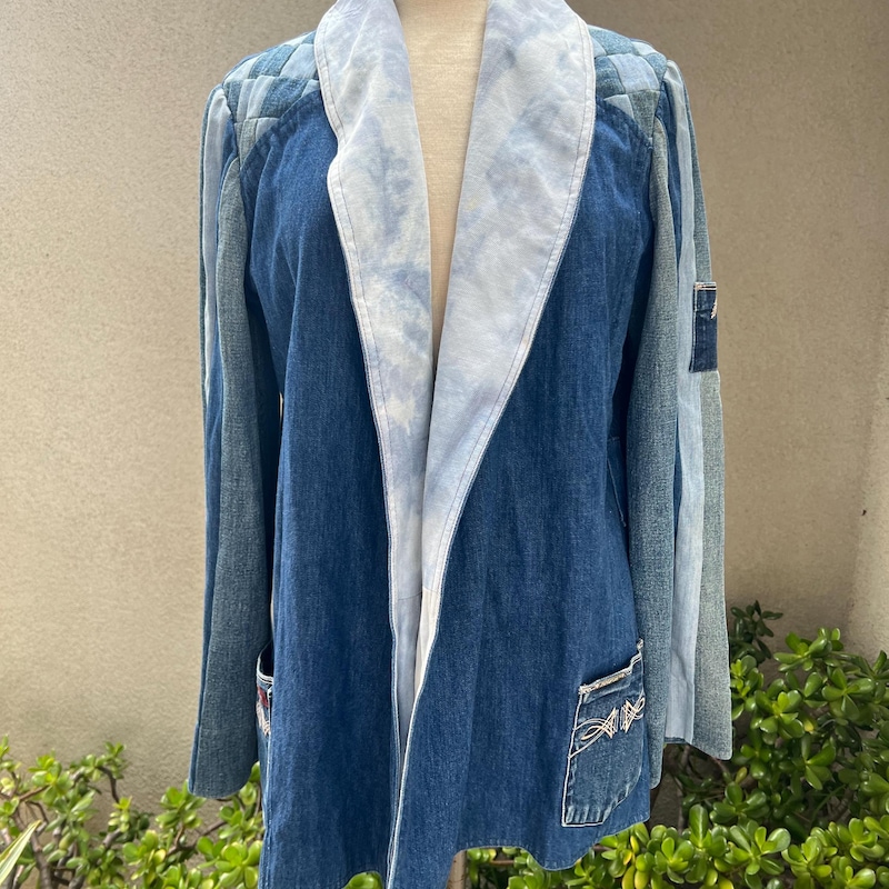 NADINE UPCYCLED LEATHER BLAZER