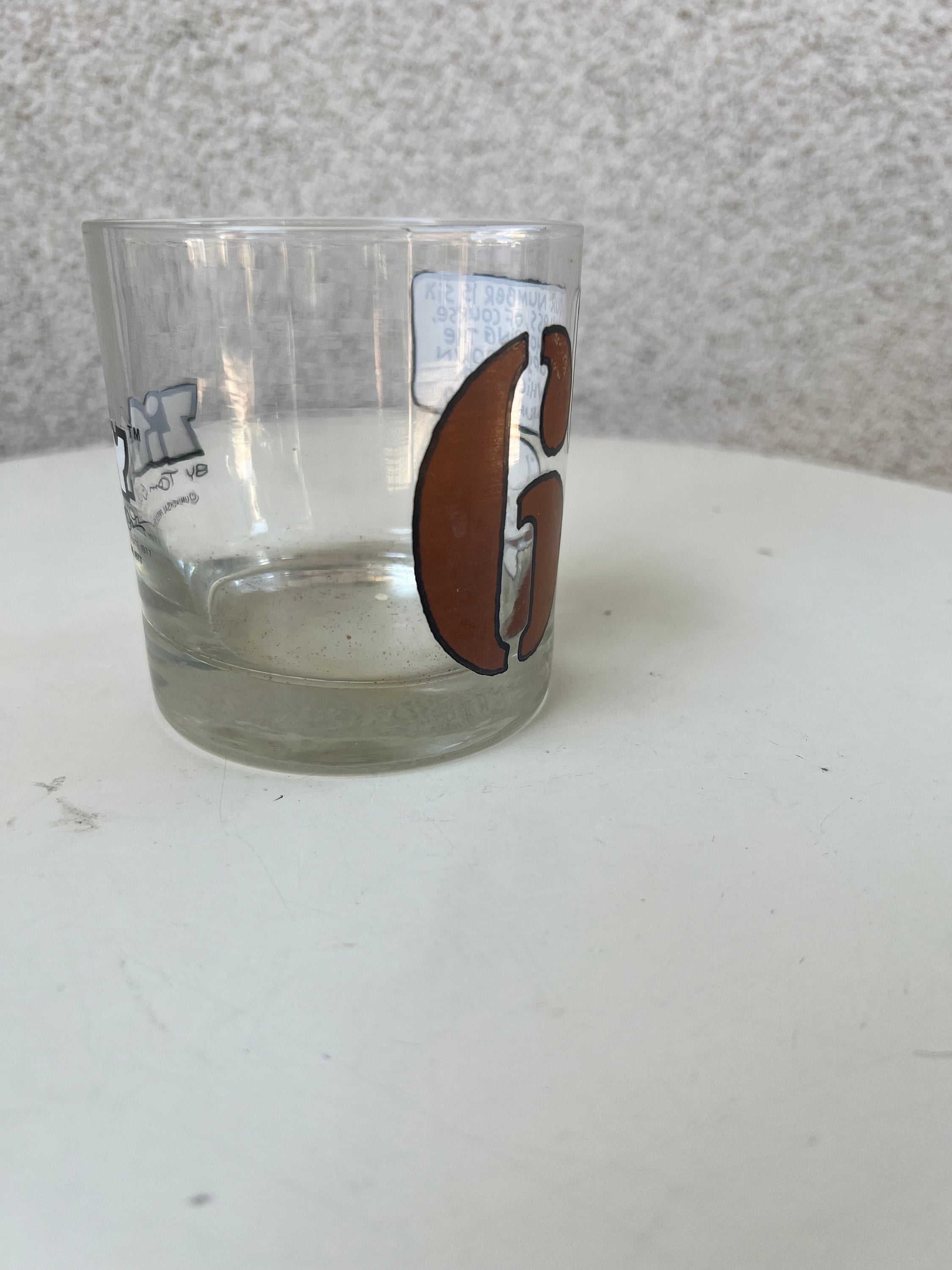 Vintage 1977 Ziggy #6 Rock Glass by Tom Wilson for Universal Press 