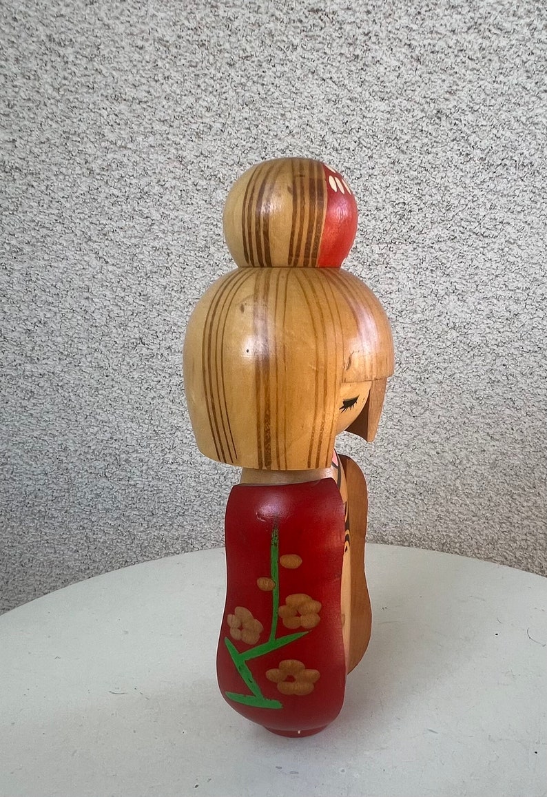 Vintage Japanese Kokeshi girl wood doll Creation Sosaku Hajime Miyashita 9 image 6