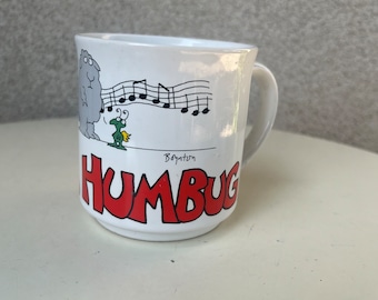 Vintage coffee mug Baa Humbug humor by Recycled Paper Products Sandra Boynton