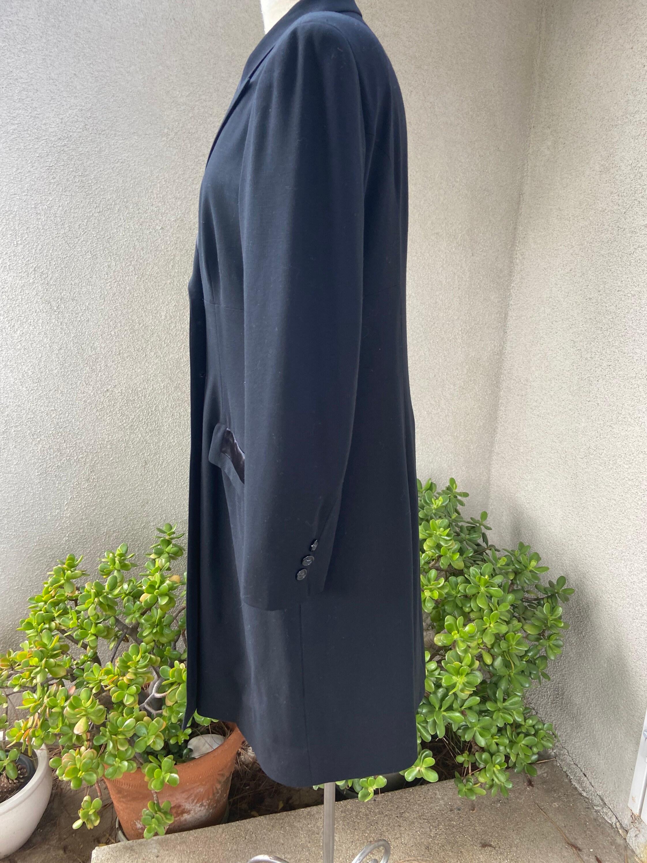 SALE Vintage DKNY Classic Tuxedo Style Long Jacket or Coat