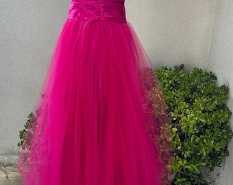 Vintage Jessica Mcclintock for Gunne Sax Raspberry Pink Long