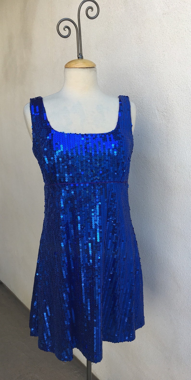Neon Blue Cocktail Dress