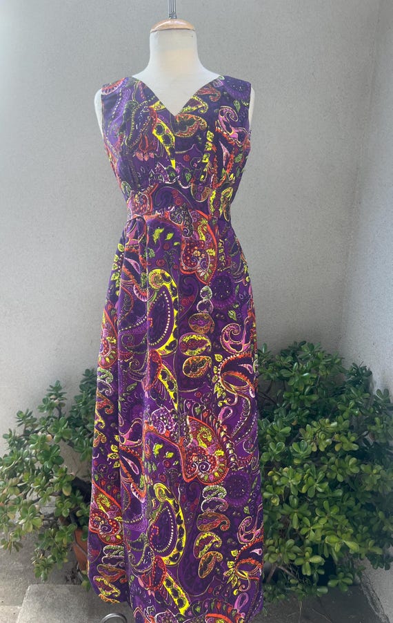 purple paisley maxi dress & Other Stories - Maxi Dress - Women - Cotton - 42 EU