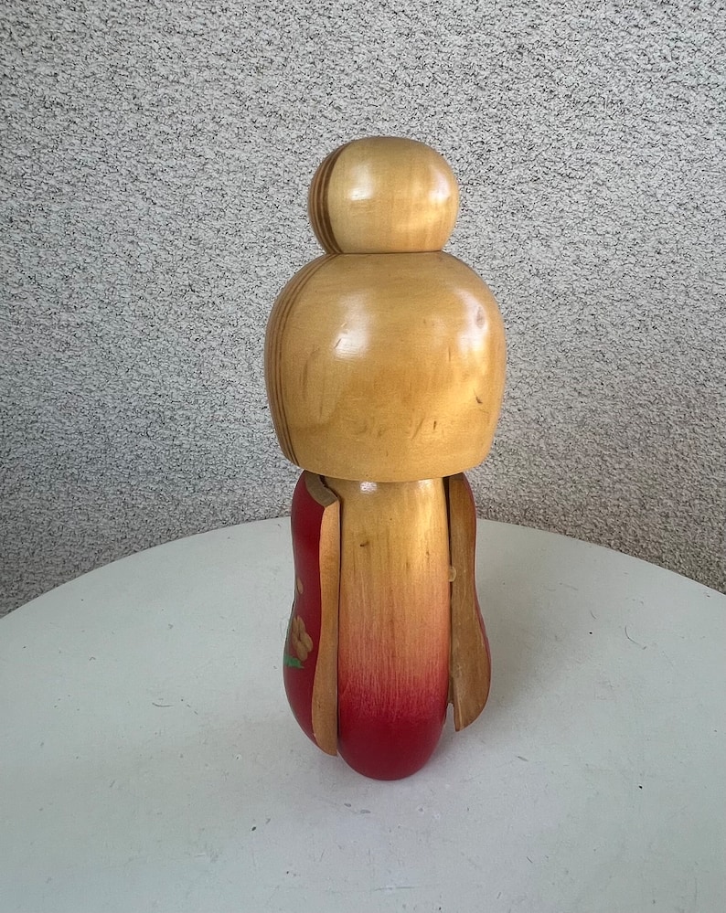 Vintage Japanese Kokeshi girl wood doll Creation Sosaku Hajime Miyashita 9 image 3