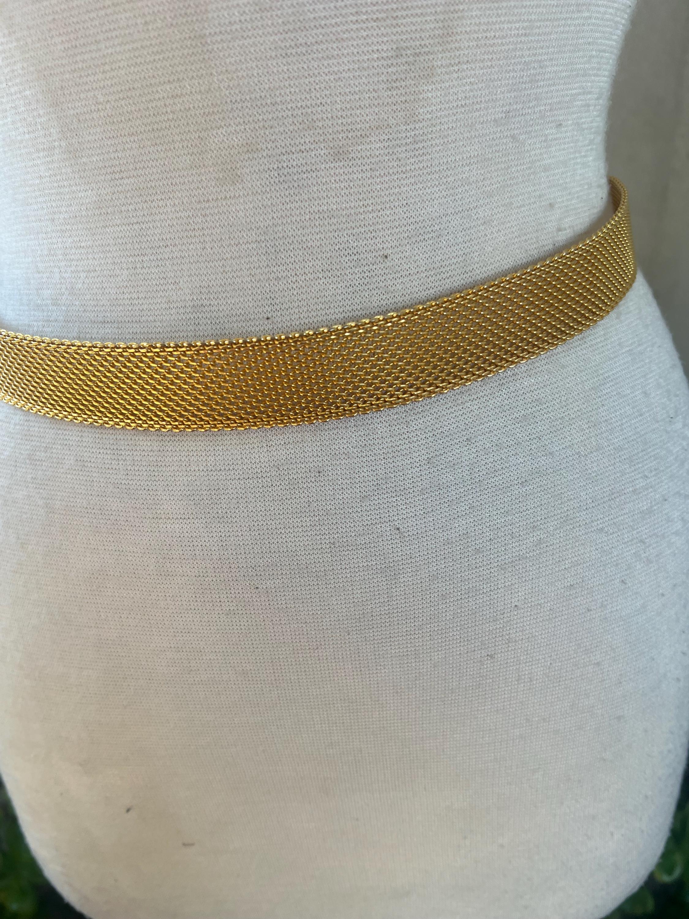 Vintage glam belt golden mesh with cross amber tone gemstones buckle fits 27-31” il_fullxfull.4269144471_79nh.jpg main image 3
