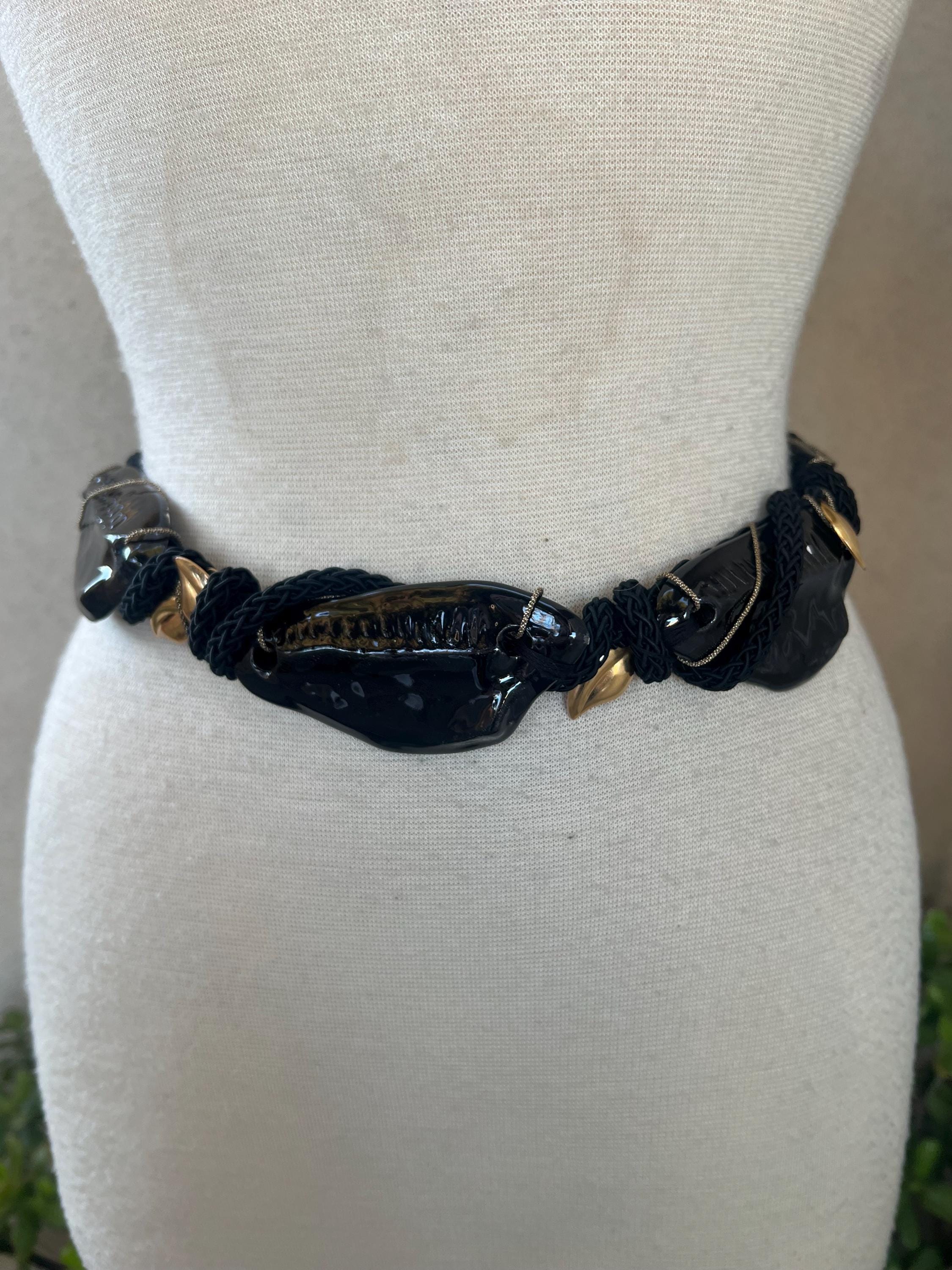 Bevington Originals Purple & Gold Rope Embellished Belt Knot Design Fairycore S Metallic Rope Belt - Etsy UK main image 3