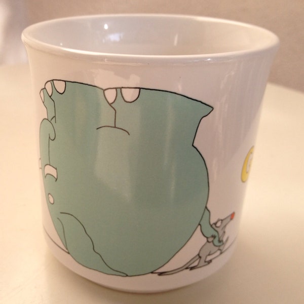 Vintage Mug Go for it by Boynton elephant and mouse