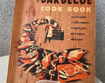 Sunset BARBECUE COOK BOOK 洋書 レシピ本 Vintage 1950s Sunset Barbecue Book: Illustrated Building