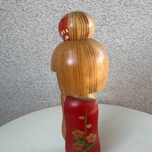 Vintage Japanese Kokeshi girl wood doll Creation Sosaku Hajime Miyashita 9 image 2