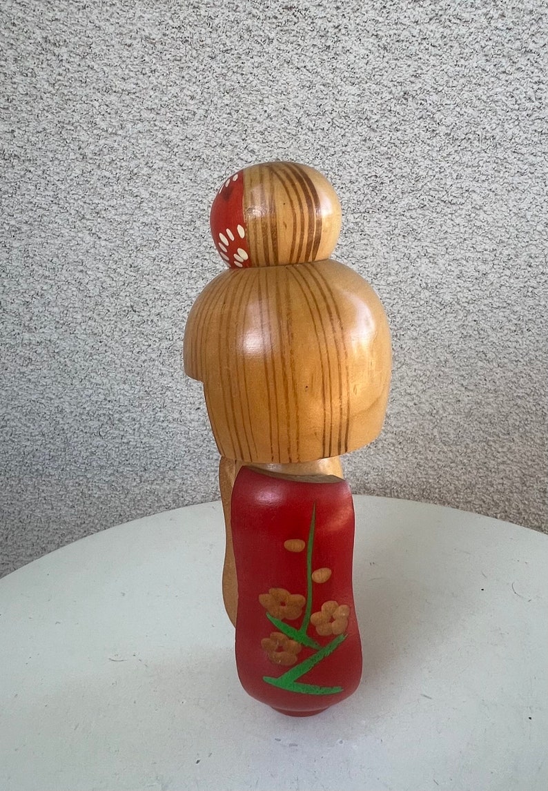 Vintage Japanese Kokeshi girl wood doll Creation Sosaku Hajime Miyashita 9 image 2
