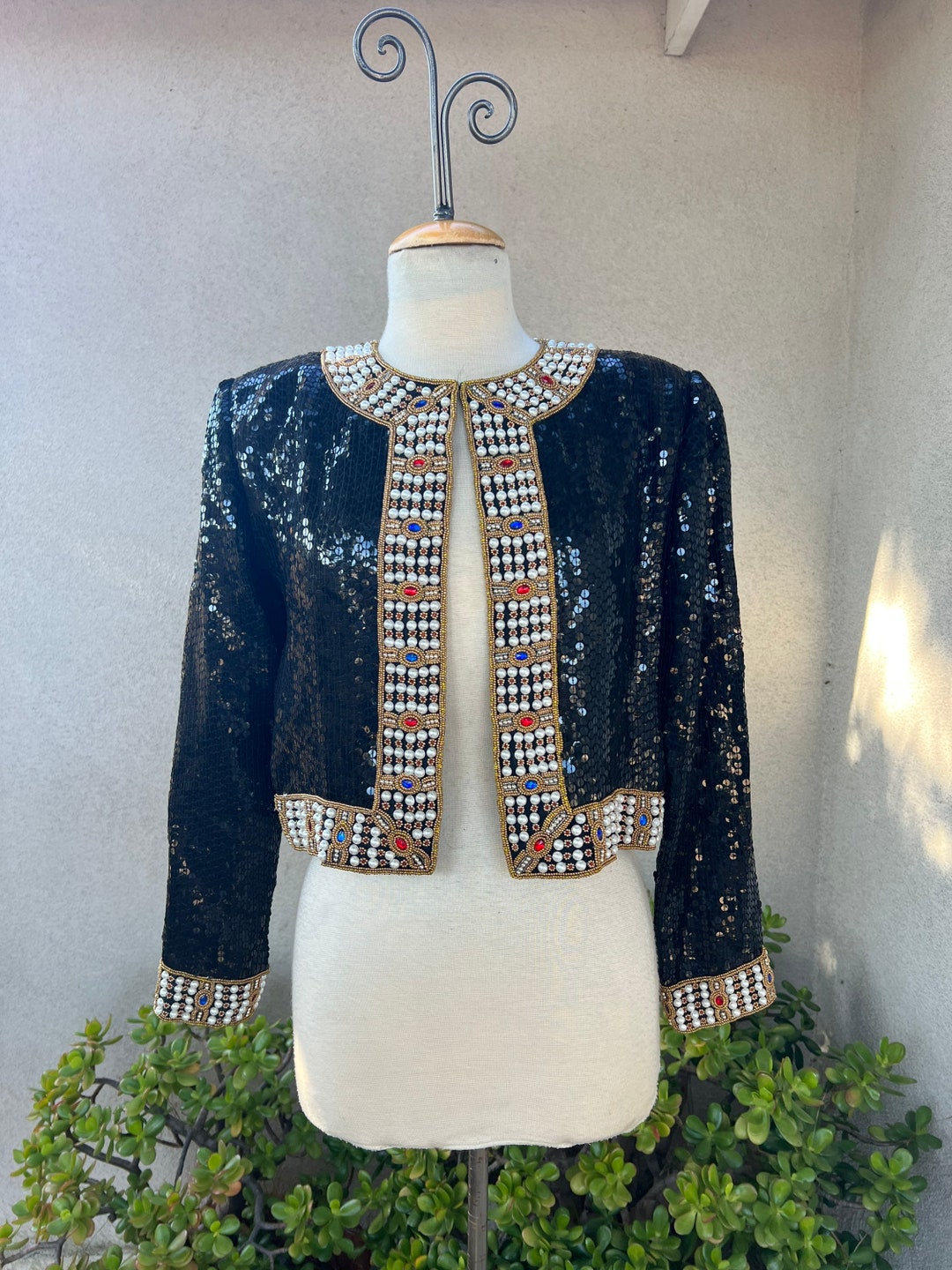 Bolero Pailletten Jacke Blau Damen Bolero Bolero Jacke Festlich