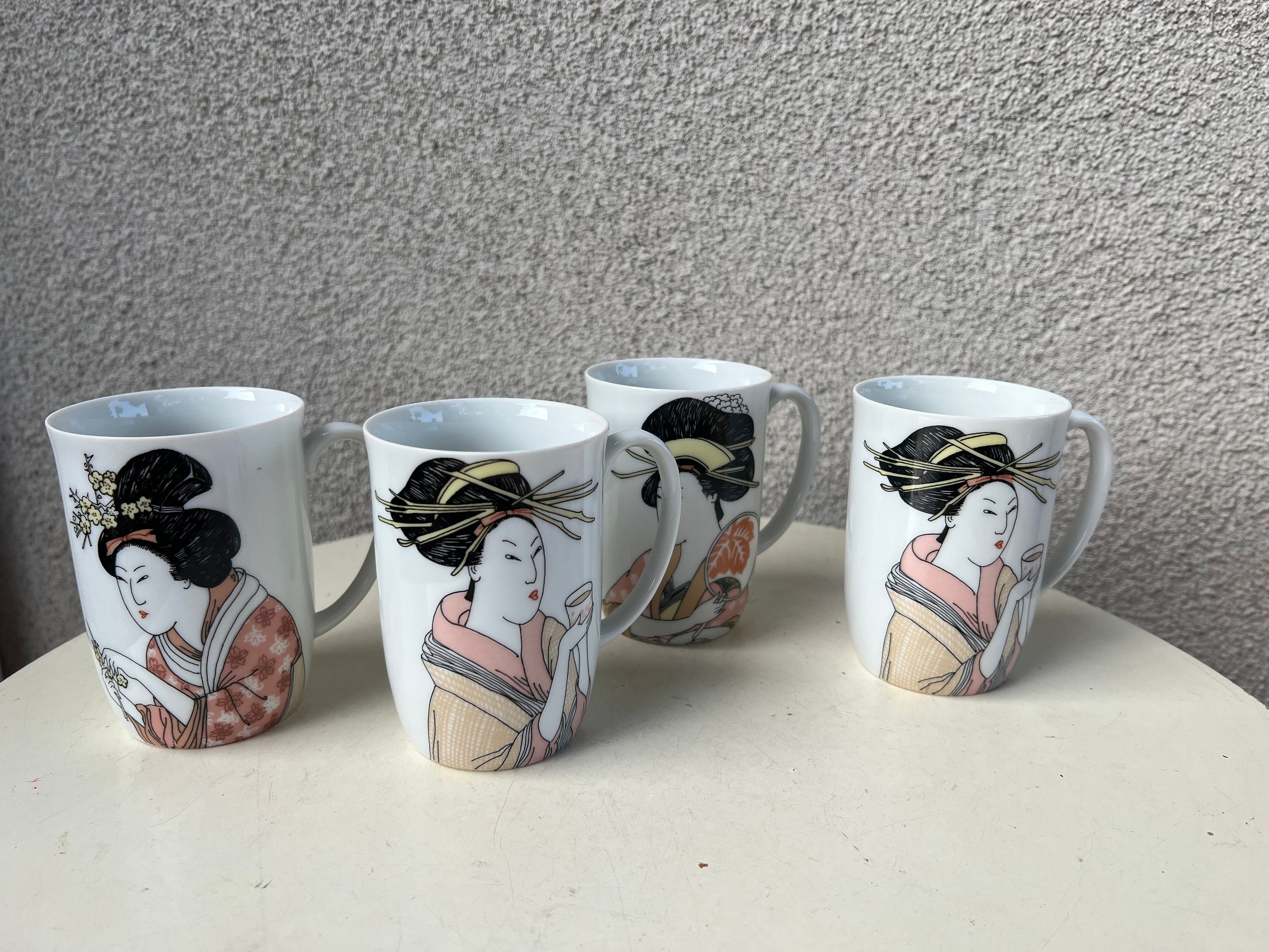 4-1981 Fitz & Floyd Fine China Starburst Cobalt Inglaze Coffee Tea Mug Cup  Japan 海外 即決 - スキル、知識