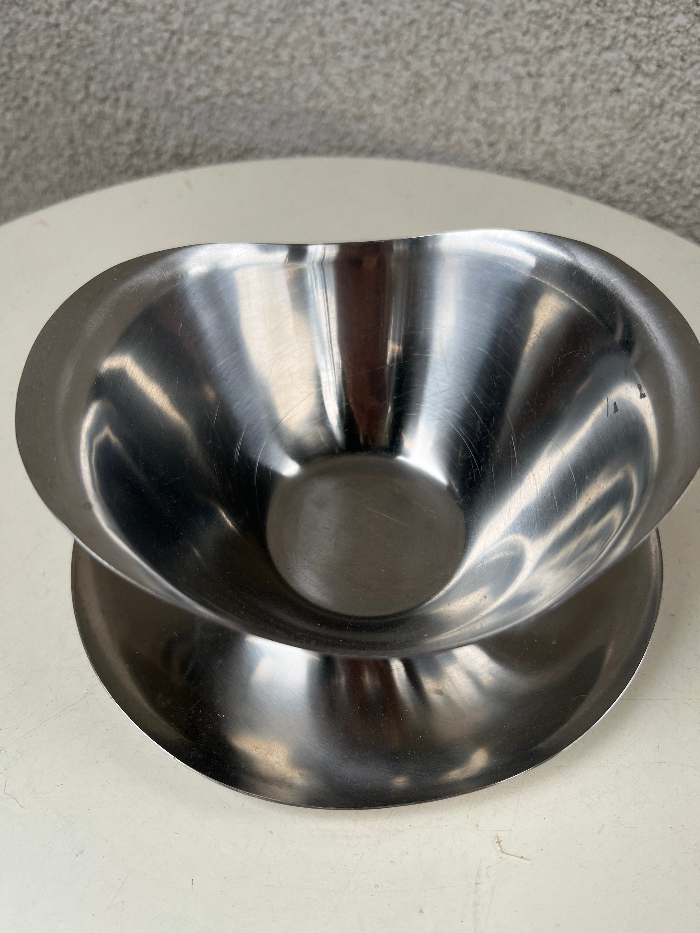 Vintage Gravy Boat Bowl Stainless Steel by Royal Dolphin 18.8