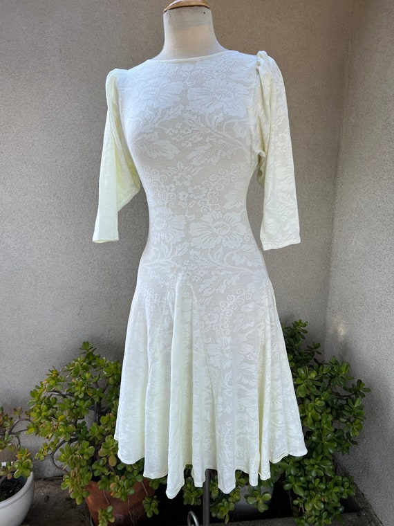 Vintage All that Jazz 80s sheer floral dress soft lem… Gem