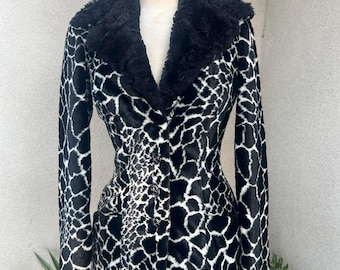 Vintage Betsey Johnson Faux Fur Jacket - Etsy