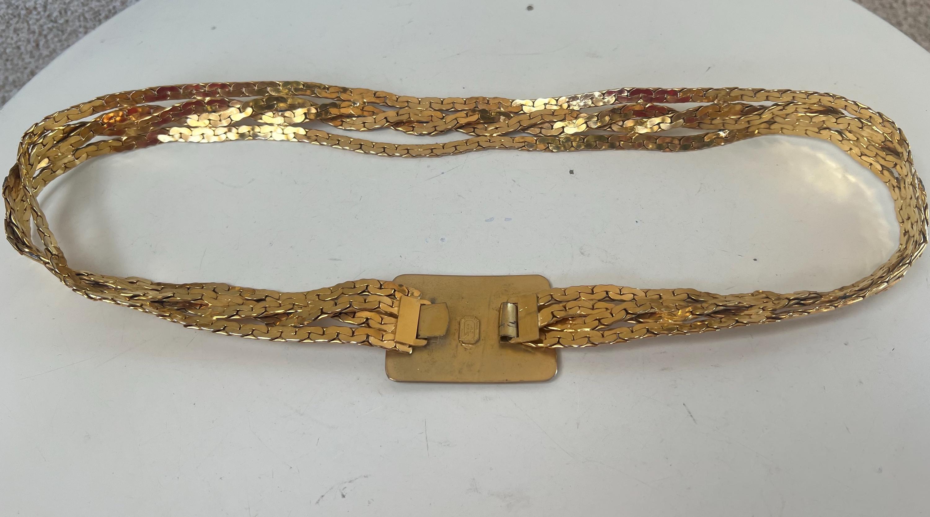 authentic CHRISTIAN DIOR chainlink BELT fits SM -L Stylish Boxy Cropped Polo Fashion Trends | TikTok main image 2