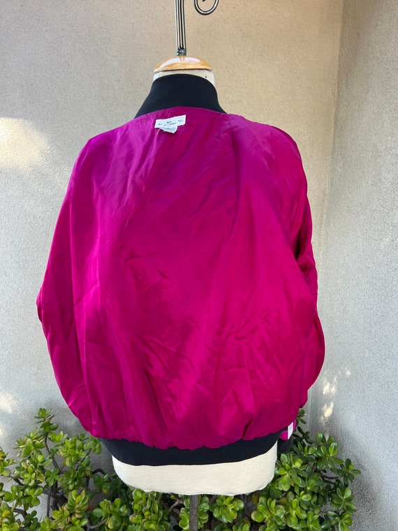ジャケット・アウター 80s dezert bomber jacket Vintage 80s Kansai Yamamoto Silk Quilted Beaded Bomber