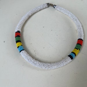YAZILIND Ethnic Style Chunky Colorful Collar Festival Tribal Beaded Bib Choker Costume Necklace, 45 cm, Metal Millet, No Gemstone price in Saudi Arabia | Amazon Saudi Arabia