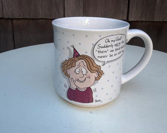Vintage Ceramic Mug humor We are just like them by Dale Recycled Paper Products