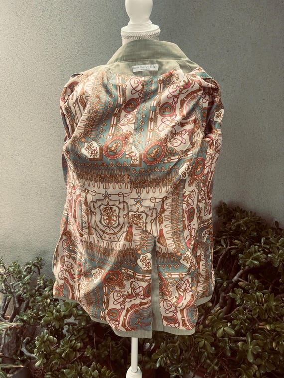 Vintage Mod Green Nehru Jacket: Custom Made Blaze… - image 9