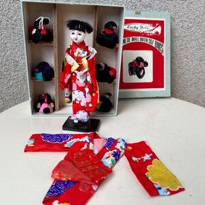 Japanese Doll With Six Wigs - Etsy