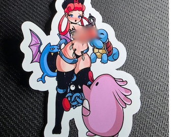 Sjuksköterska Joy Pokémon NSFW hentai vinylklistermärke