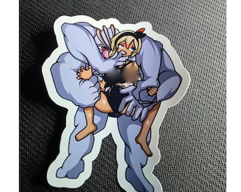 Bea & machoke me daddy pokemon NSFW hentai vinyl sticker