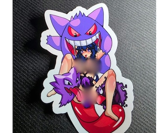 Hex Gengar Pokémon NSFW hentai vinylklistermärke