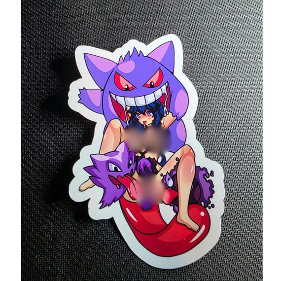 Hex Gengar pokemon NSFW hentai vinyl sticker
