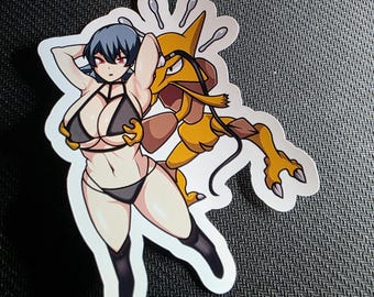 Sabrina spoons ((påklädd)) Pokémon NSFW hentai vinylklistermärke