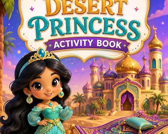 Libro de actividades de la princesa mágica del desierto