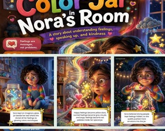 Libro de cuentos: El frasco de colores en la habitación de Nora