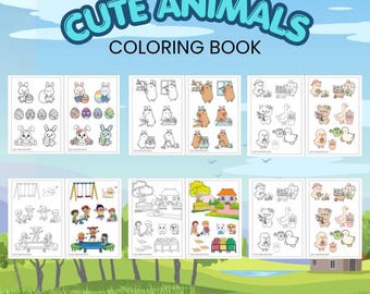 Fun Animal Coloring Activities for Kids | Printable Coloring Book PDF