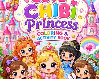 Libro para colorear y de actividades de la Princesa Real (Descarga digital)