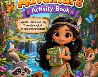 Libro de actividades de aventuras de la princesa del bosque
