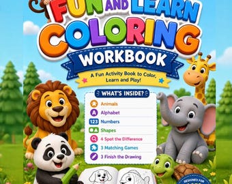 Fun and Learn Coloring Workbook