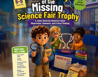 Libro de cuentos: El misterio del trofeo desaparecido de la feria de ciencias