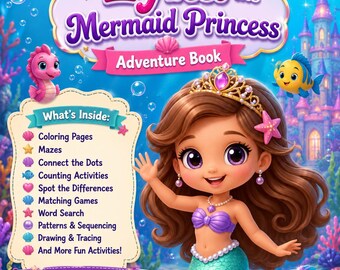 Libro de actividades de Lyka, la princesa sirena