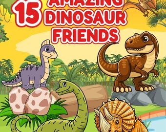 Libro de actividades "Ruge y aprende sobre dinosaurios" (Descarga en PDF imprimible)