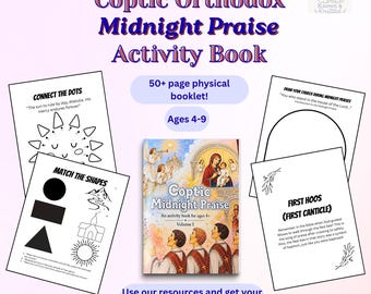 Coptic Orthodox Midnight Praise Activity and Coloring Book for Kids | Church Busy Book