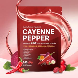 Cayennepeper softgel 12-in-1 kruidenmix (240 kt)