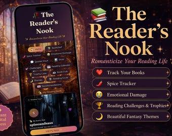 The Reader's Nook App | Goodreads Alternative | Book Tracker App | Kindle & Goodreads Import | Reading Journal | TBR Tracker