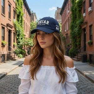 Off Campus Inspired Hat | Briar University Graham 44 Cap | Embroidered Dad Hat | Briar Hockey Est 2015 | BookTok Hockey Romance Gift