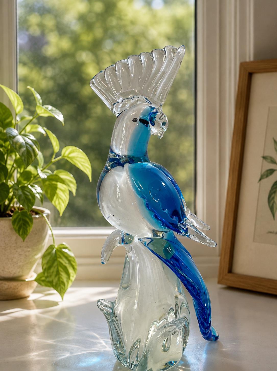 Murano Glass Cockatoo - Etsy