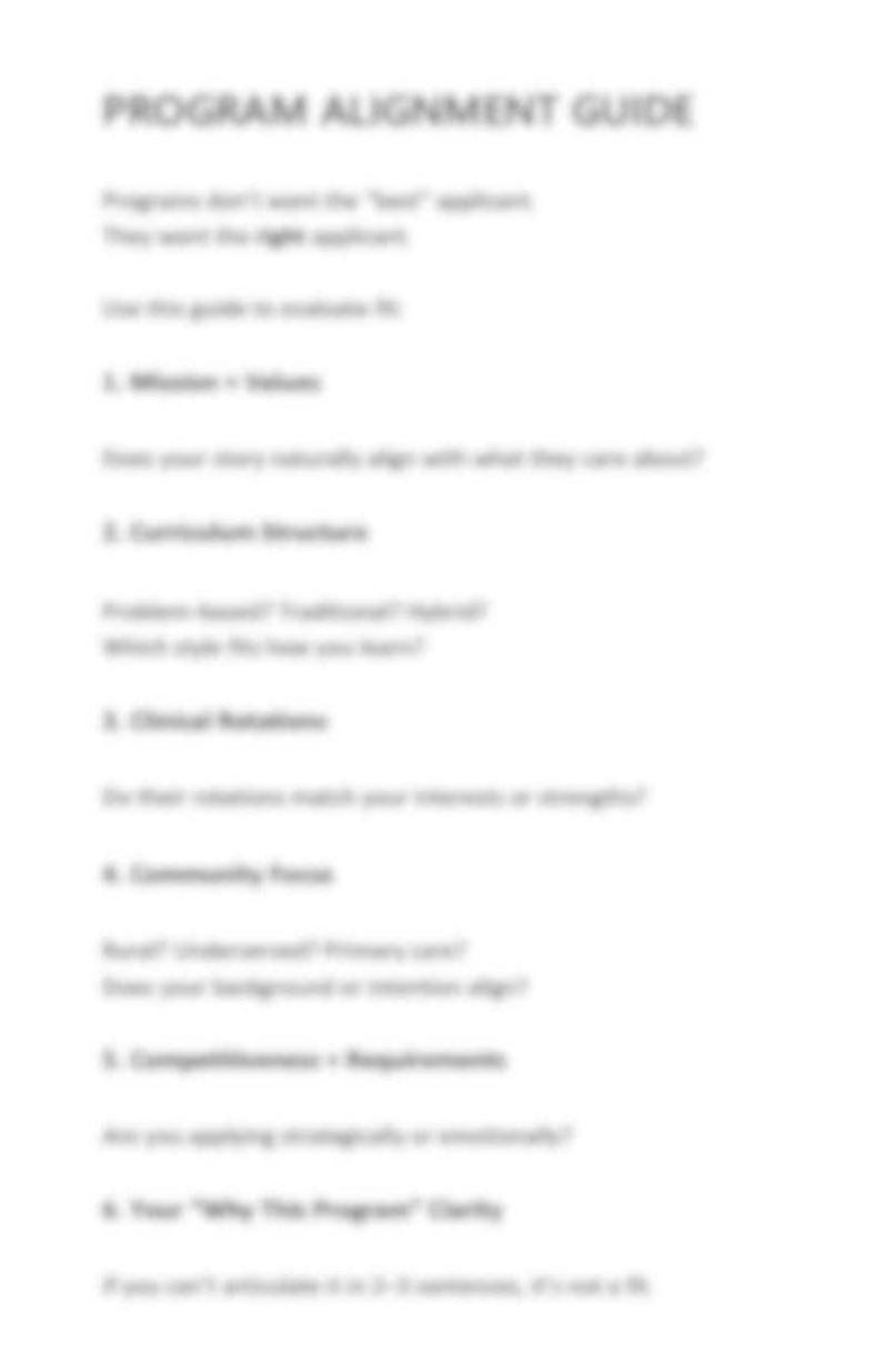 Pre‑pa Clarity and Alignment Toolkit (2026–27) | CASPA Narrative ...