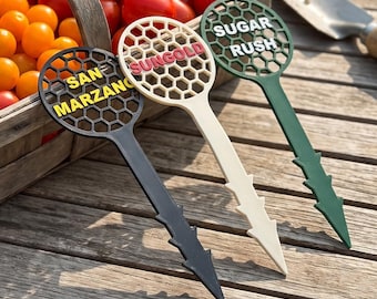 3D-Druck-Tomatenstecker (STL-Bundle) | Balkon- und Gartenaccessoires | Etiketten für Kübelpflanzen | Kleine Pflanzenstecker (STL) | Individuelle Gartenschilder